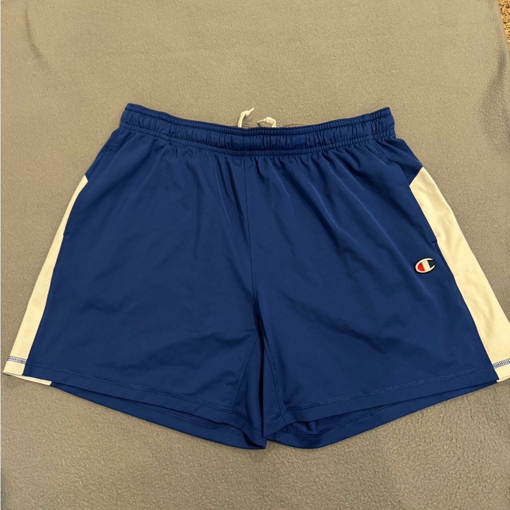 Champion Blue and White Athletic Shorts